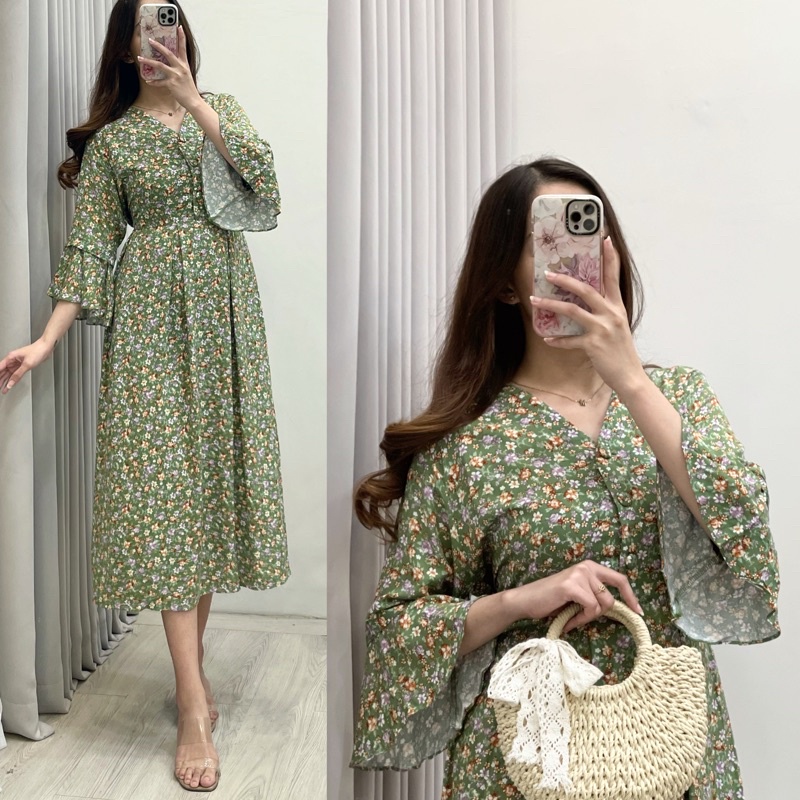 Daster Kova Homewear by Amariel-Kov: Florist Green