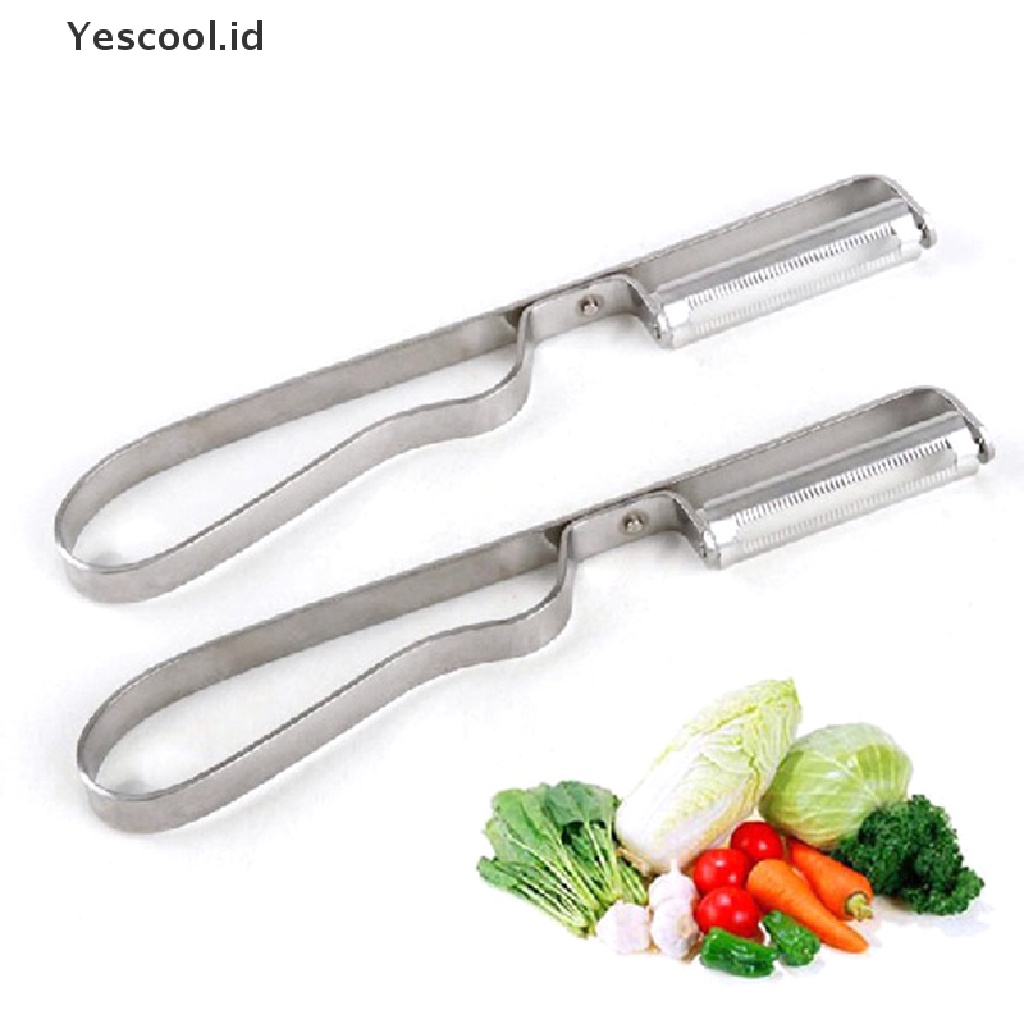 Alat Pengupas Pengiris Sayuran Buah Apel Kentang Bahan Stainless Steel