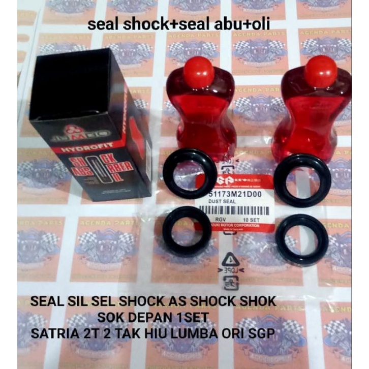 SEAL SIL SEL SHOCK AS SHOCK SHOK SOK DEPAN 1SET SATRIA 2T 2TAK HIU LUMBA ORI SGP