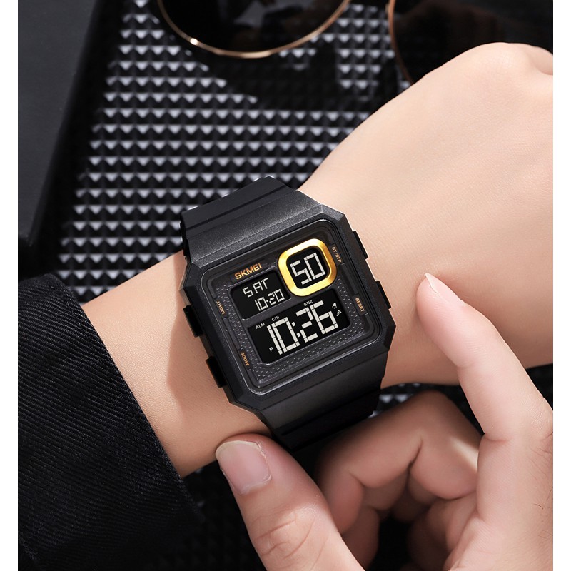 SKMEI 1877 Jam Tangan Pria Digital Dual Time Anti Air 5 Bar WATCHKITE WKOS