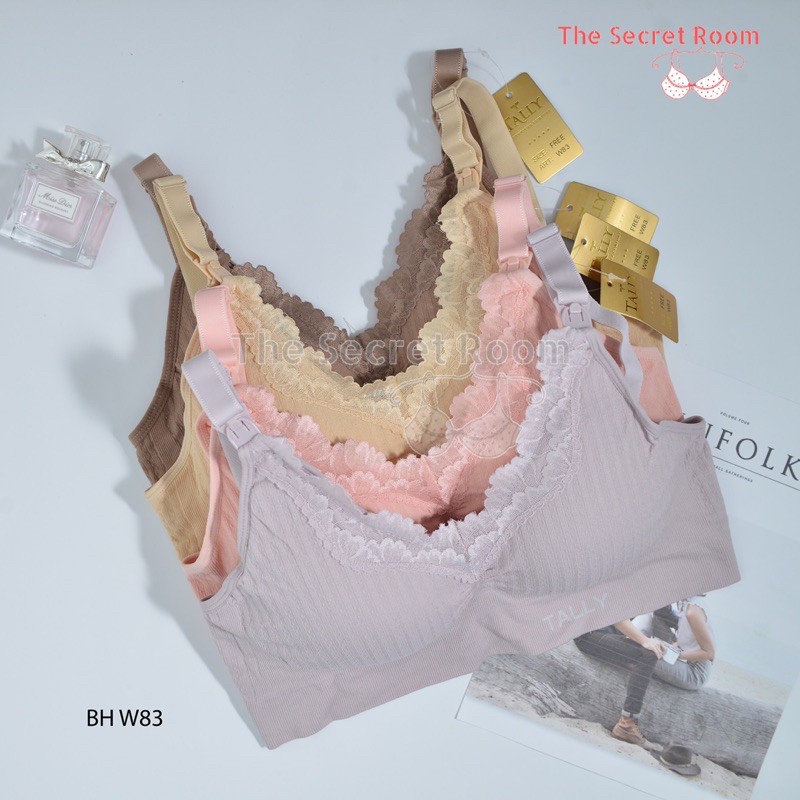 TALLY BRA BH MENYUSUI W83 I CUP B | FREE SIZE I BUSA TIPIS I TANPA KAWAT I BAHAN RAJUT HALUS