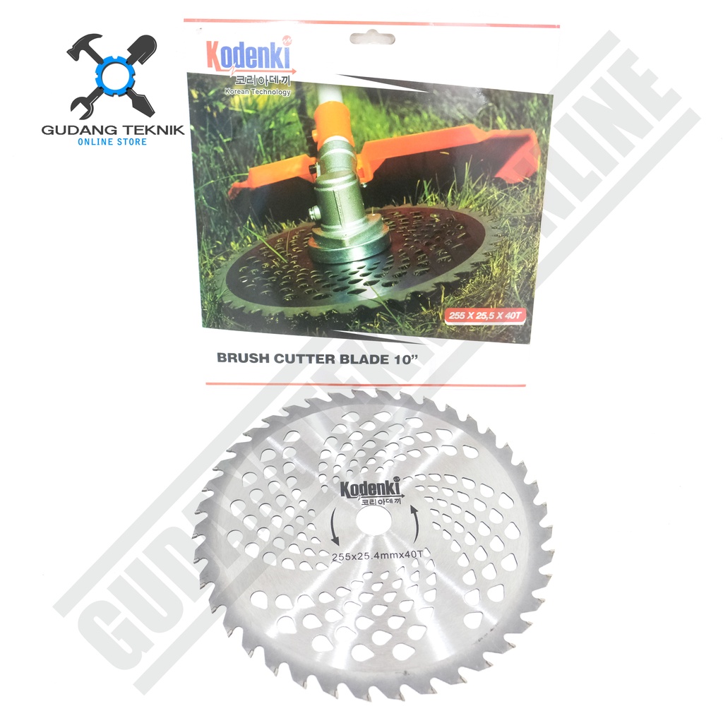 Mata Pisau Bulat Potong Rumput 10&quot; 40T KODENKI LUMOS / Tip Saw Blade 10 Inch 40 Gigi 255mmx25,5mm 10&quot;X40T