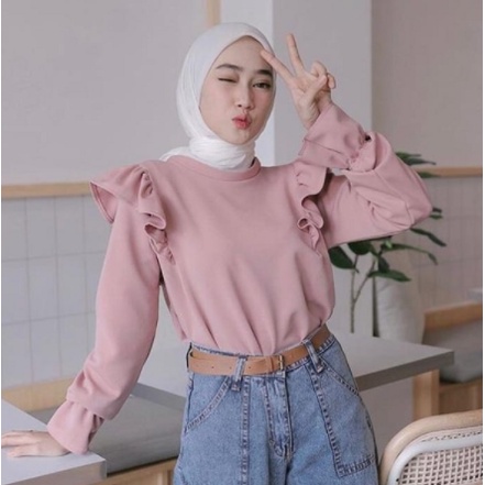 Atasan Jumbo Wanita Size S M L XL 2XL 3XL 4XL | Atasan Big Size Jumbo | Blouse Wanita Jumbo | Husna 