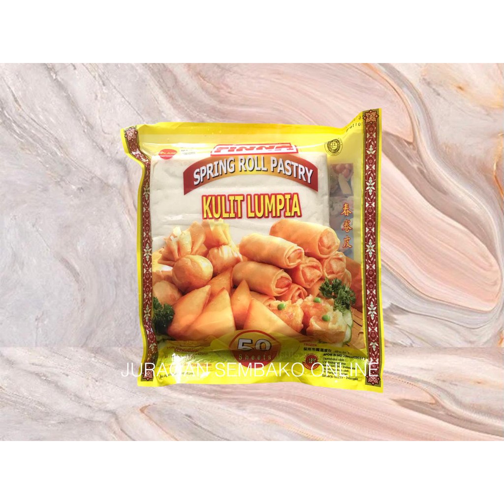 (JSO) Finna SPRING ROLL PASTRY 125mm x 125mm 50 lembar 250gr ORIGINAL / Finna Kulit Lumpia Halal