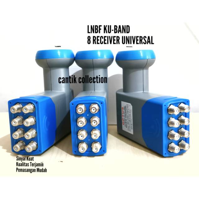 Lnb kuband Parabola 8 output Octo - Lnb Kuband 1 Satelit 8 Receiver - Lnb Kuband Optus 8 Receiver