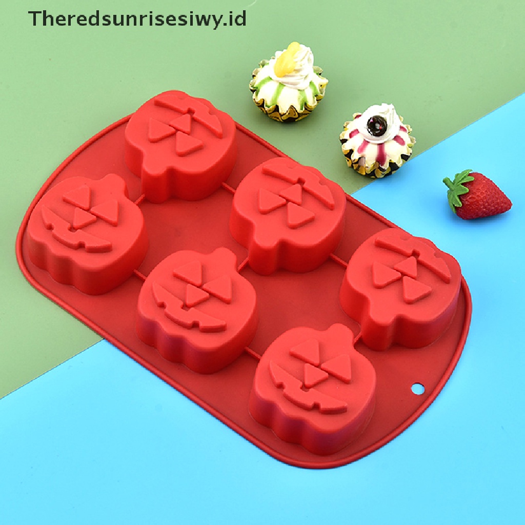 # Alat Rumah Tangga # Cetakan Kue Bentuk Labu Halloween Bahan Silikon Untuk Dekorasi