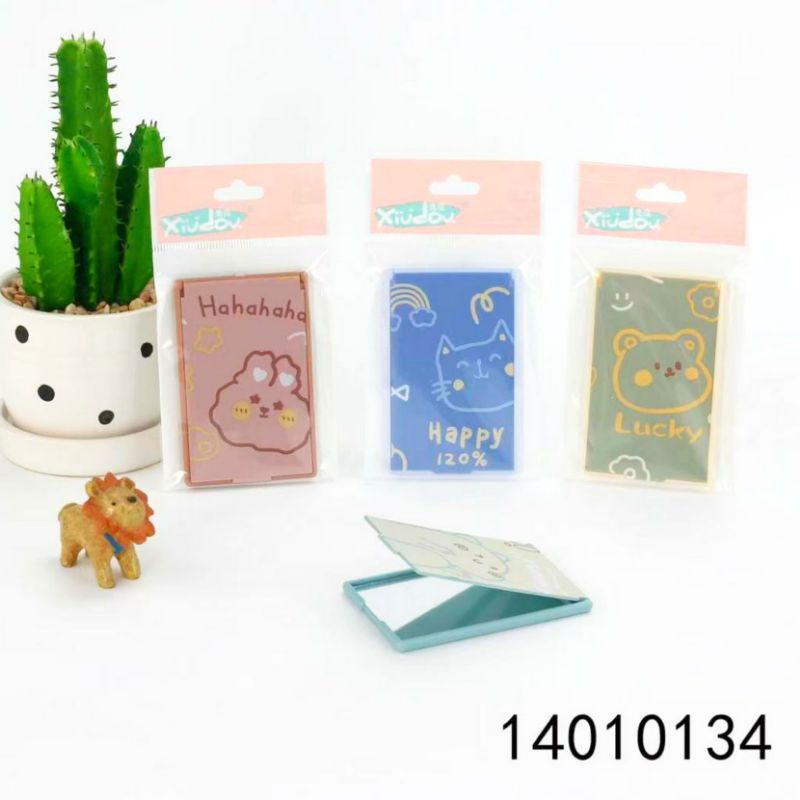 KACA LIPAT KECIL | CERMIN LIPAT KARAKTER MURAH | CERMIN KACA TRAVELING-1