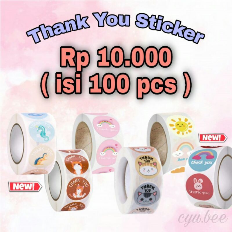 

100 STIKER LABEL THANK YOU STIKER THANK YOU FOR YOUR ORDER STIKER THANK YOU FOR ORDER STIKER LABEL