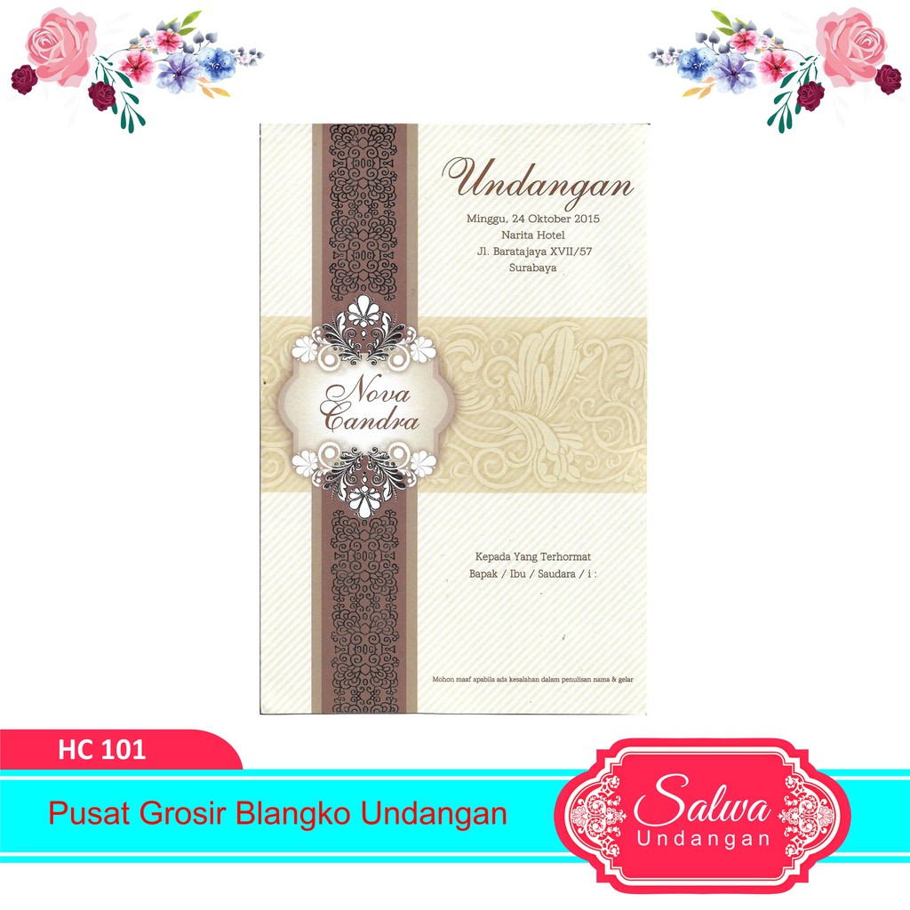 Blangko Undangan HC 101 Harga Murah