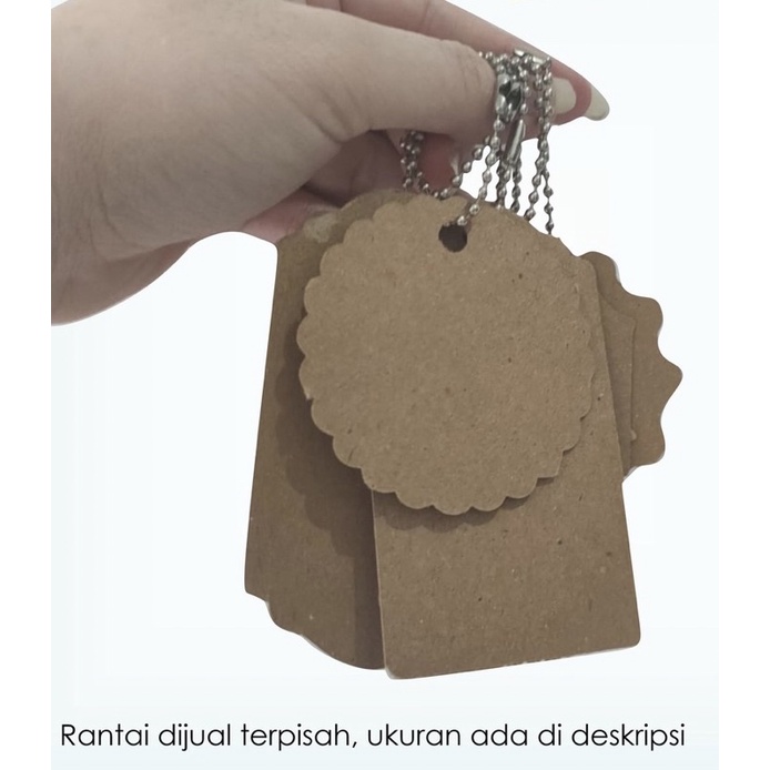 Jual Hangtag Polos | Hangtag Kemasan | Bahan Kraft | Price Tag Label ...