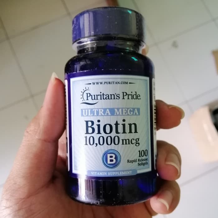 Puritan s Pride Biotin  10 000mcg isi 100 Vitamin  Penumbuh 