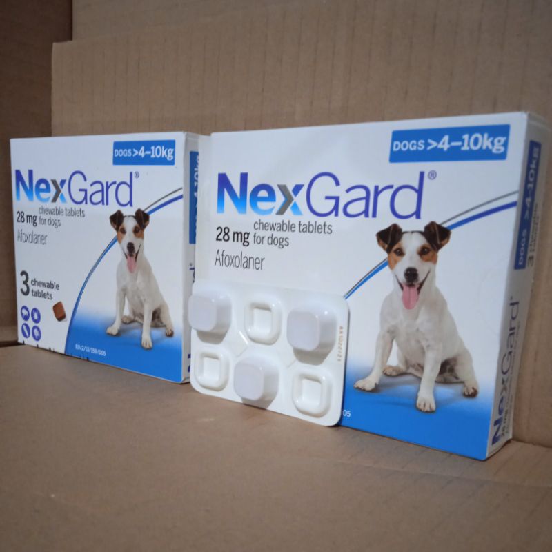 ORIGIONAL REPACK NEXGARD OBAT KUTU ANJING ( 4-10KG) MEDIUM 1 TABLET