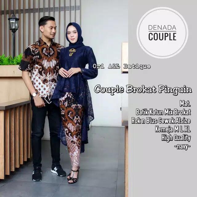 Batik couple model terbaru - Batik sarimbit - Batik bruklat - DENADA