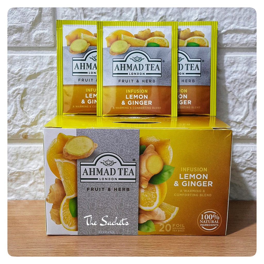 

Ahmad Tea London Fruit & Herb Infusion Lemon & Ginger Sachet