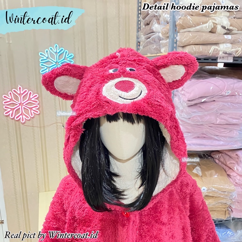 Piyama lotso pajamas winter import baju tidur hangat musim dingin onesie toy story korean style