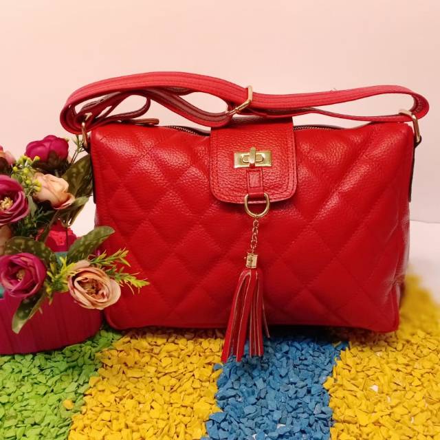 Tas kulit asli garut size M