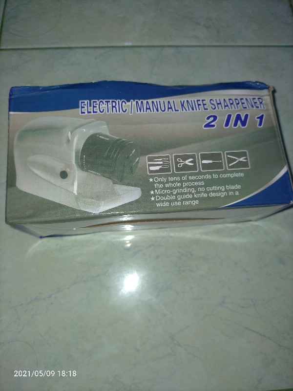 Pengasah Electric Kabel Asahan Pisau 2 In 1 Electric Swifty Knife Sharpener