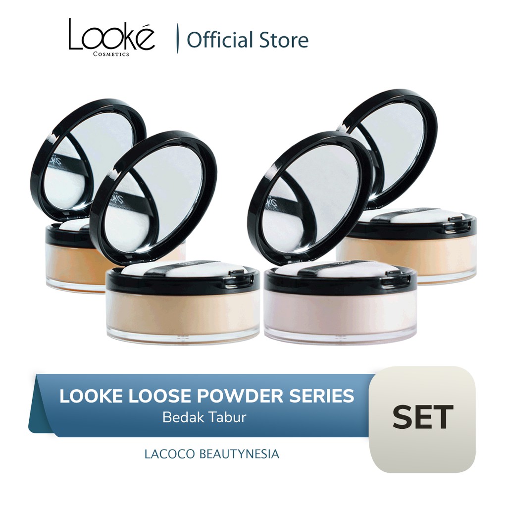 LOOKE Cosmetic Loose Powder Smooth & Blur Original - Bedak Tabur / Lacoco Beautynesia
