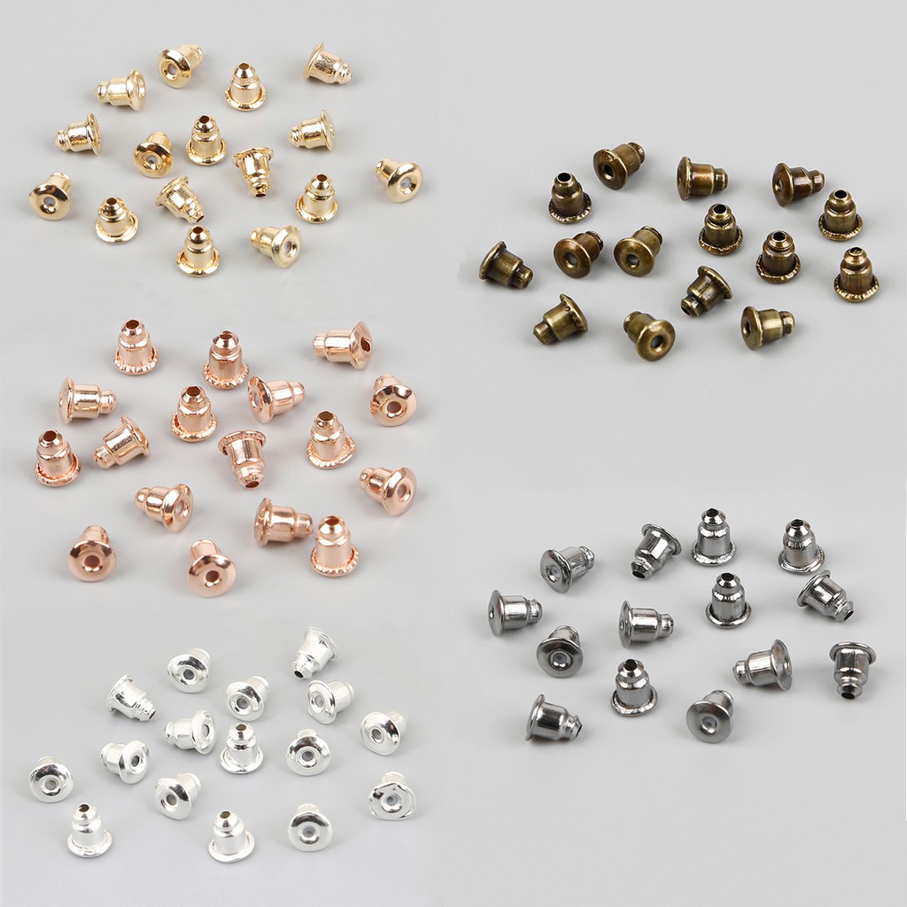 200pcs Stopper Belakang Anting Stud Butterfly Ukuran 5x6 mm