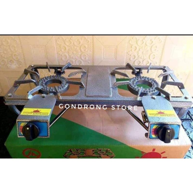 kompor gas semawar 2 tungku SUN RISE SR-201 AUTO/kompor gas 2 tungku