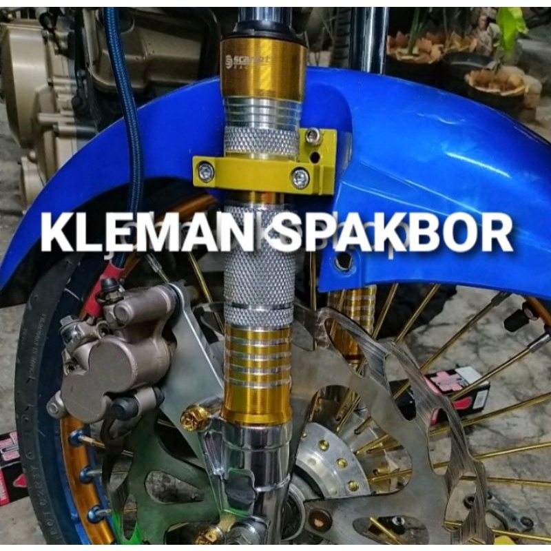 kleman spakbor depan universal motor/breket spakbor universal motor