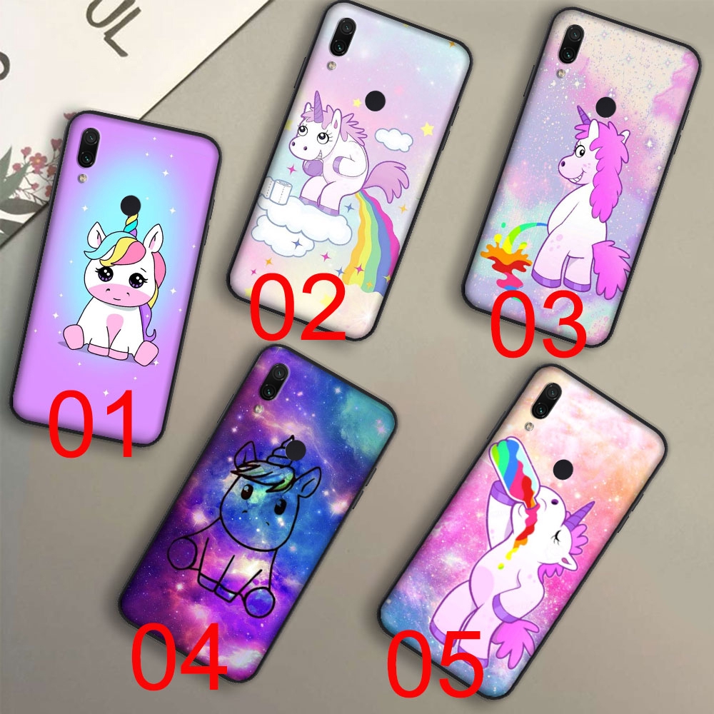 Casing Soft Case Silikon Motif Unicorn Lucu Untuk Xiaomi Redmi