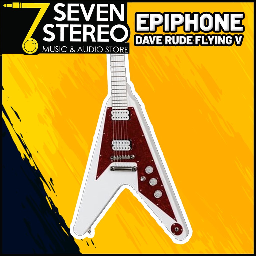 Epiphone Dave Rude Flying V Electric Guitar Alpine White