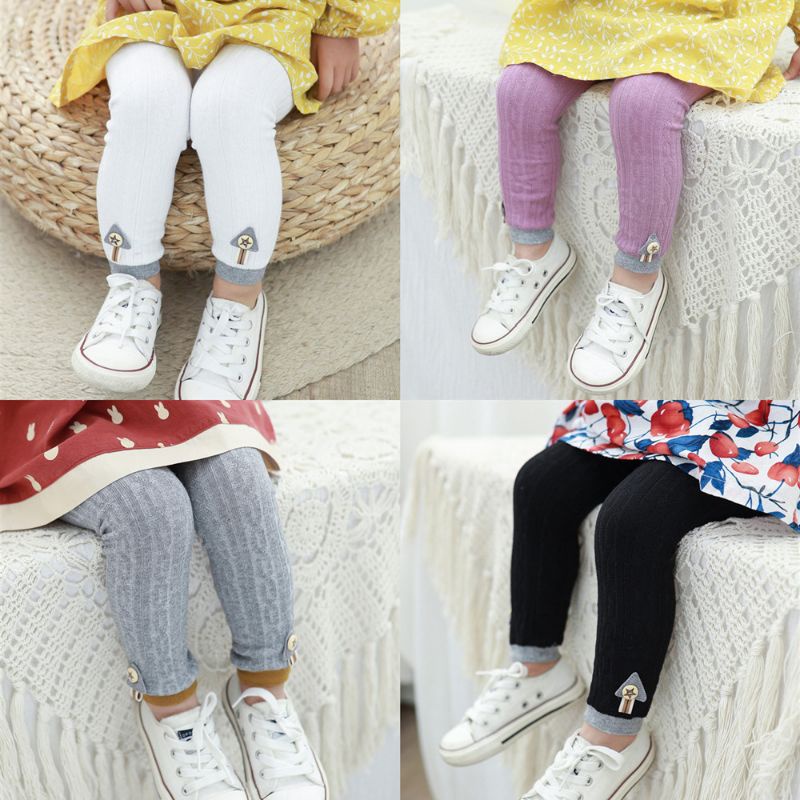 Legging Bayi Model List Bawah Kancing / Legging Boneka Sleep Fashion Celana Baby Girl Perempuan Import 0-1 Tahun