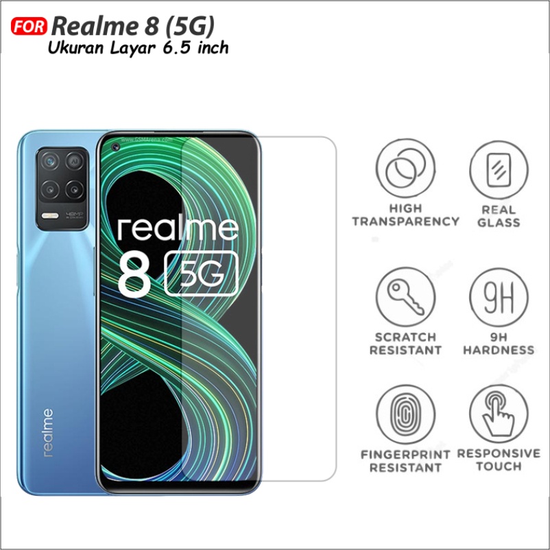 CASE888 Tempered Glass Full Realme 8 5G Full Cover 9D Full Lem Anti Gores Kaca