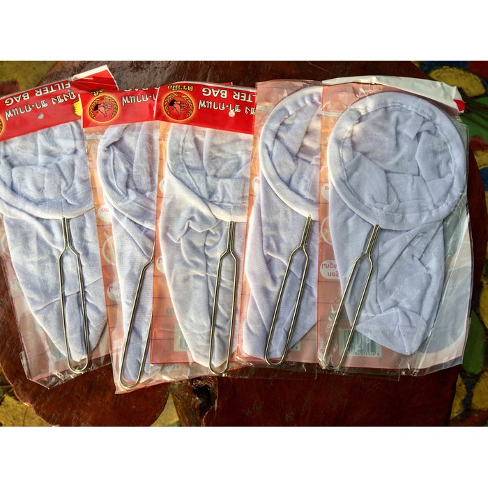 

Saringan thai teatehkopisusu kacang Filter Bag Import Kain 14 cm