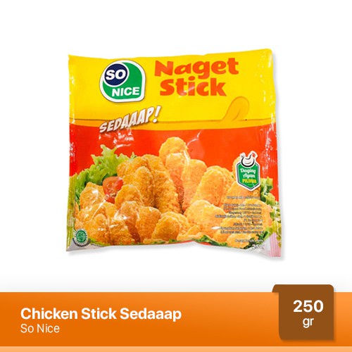 So Nice Nugget Ayam Stick Sedap 250 gr - Nugget Ayam Stick Lezat dan Tinggi Protein