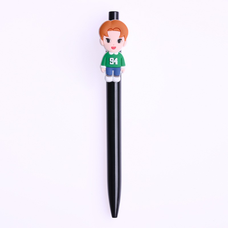 [Bayar Di Tempat]KPOP EXO Black Ballpoint Pen Student School Accessories pena