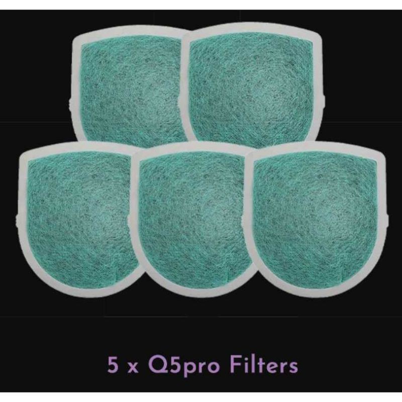 Xiaomii HEPA FIlter PM2.5 Masker 5 PCS for Xiaomi Q5 Pro Mask- Hijau