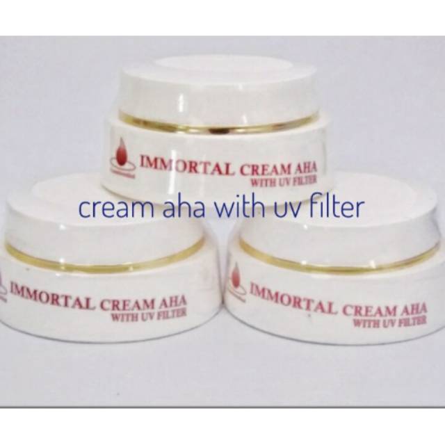 IMMORTAL CREAM AHA WITH UV FILTER