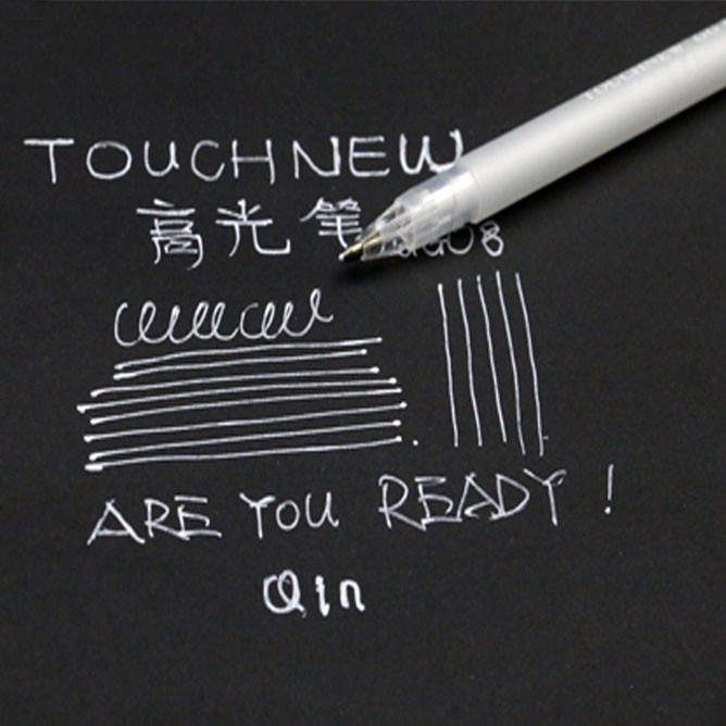 

Pen Marker Tinta Gel Warna Putih Ukuran 0.8mm