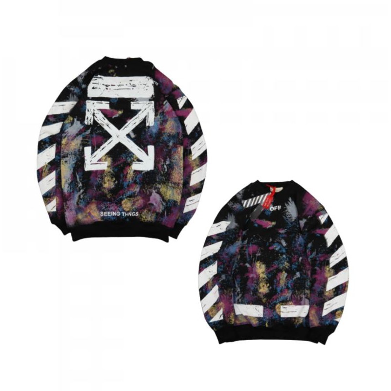 jaket crewneck Off White galaxy sweater premium terbaru murah