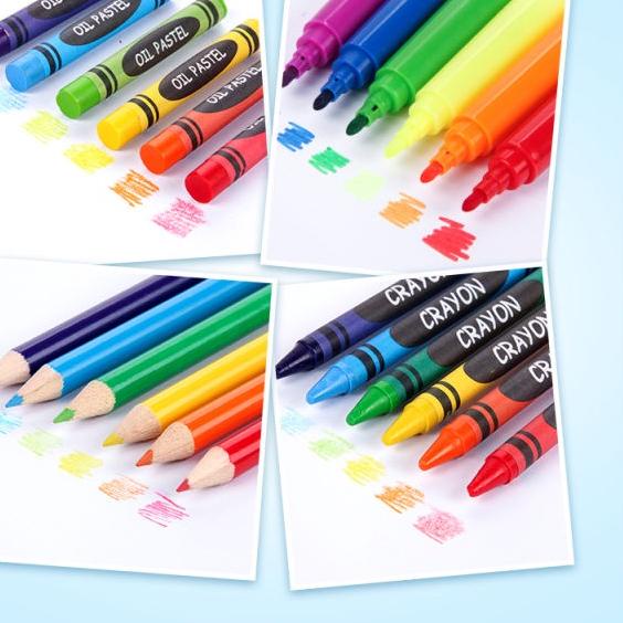 

BARU 8836 ART Set Crayon 280pcs Warna Alat Menggambar dan Mewarnai Hadiah Anak Anak Crayon Set ㄳ