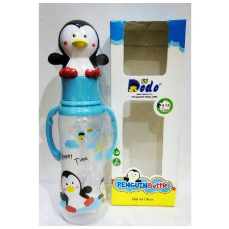 Dodo Botol Minum Susu Bayi Karakter Penguin Botlle 250 ml DBP014