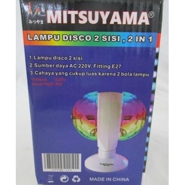 MS-364 Lampu Disco Double Pakai Kaki /Bohlam Discoi Mitsuyama