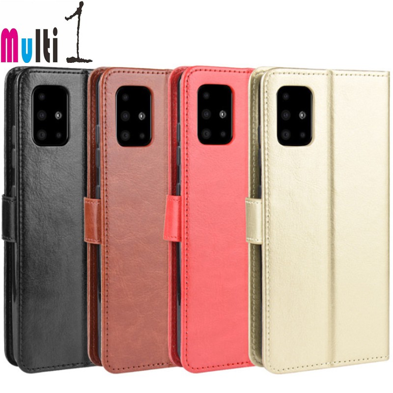 Leather Case Wallet Samsung Galaxy M51 Samsung M51 Flip Cover Case Dompet
