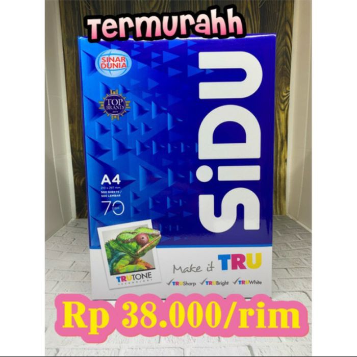 

Promo Spesial Kertas HVS Putih A4 70gsm SIDU Sinar Dunia NEW