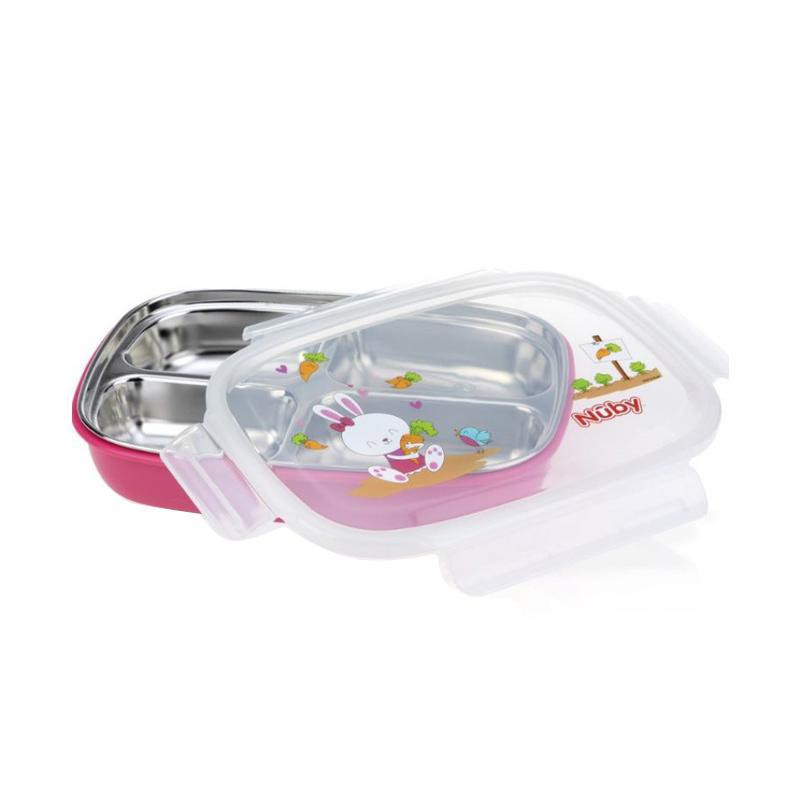 Nuby Insulated Stainless Steel Lunchbox Tahan Panas dan Dingin