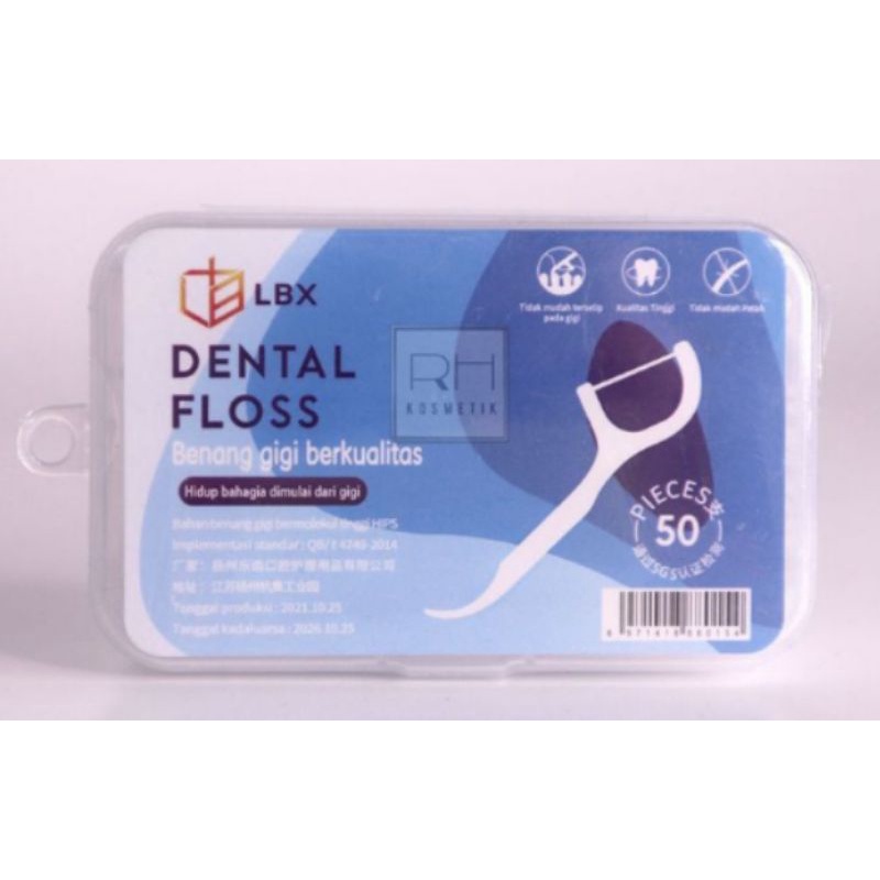 DENTAL FLOSS PER PACK PEMBERSIH GIGI