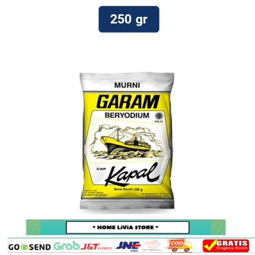 

Cap Kapal Garam Beryodium 250 gr