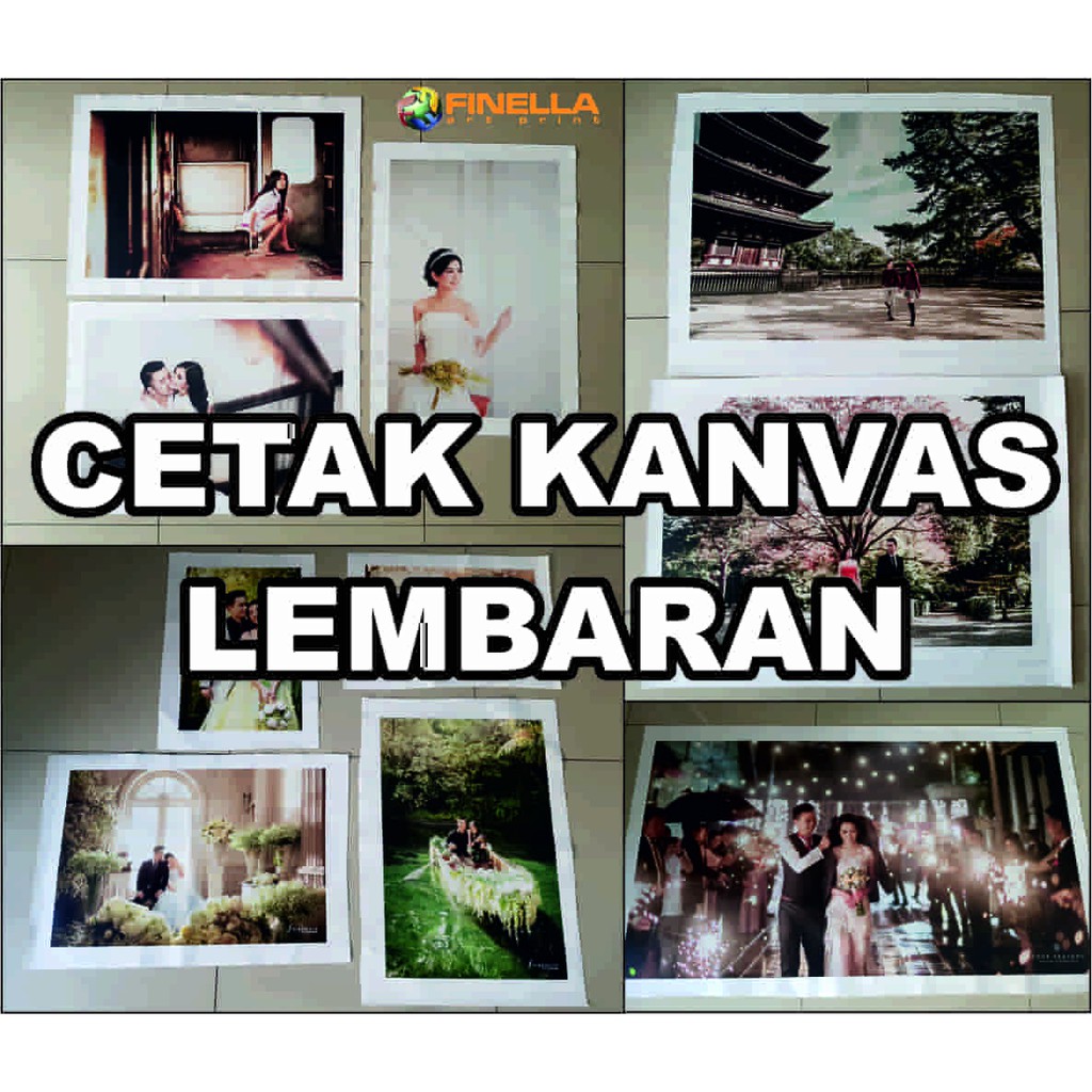 Cetak Kanvas Foto Lembaran (tanpa rangka kayu)