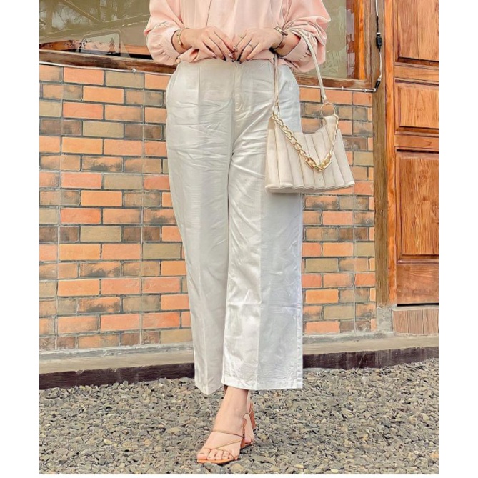 Celana Wanita Kulot Highwaist Bahan Seoul Kulot Highwaist