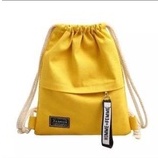 DF501 Gymsack Serut Canvas - Tas ransel serut canvas termurah tas srut ala korea bisa cod tas gemblok wanita backpack cewe