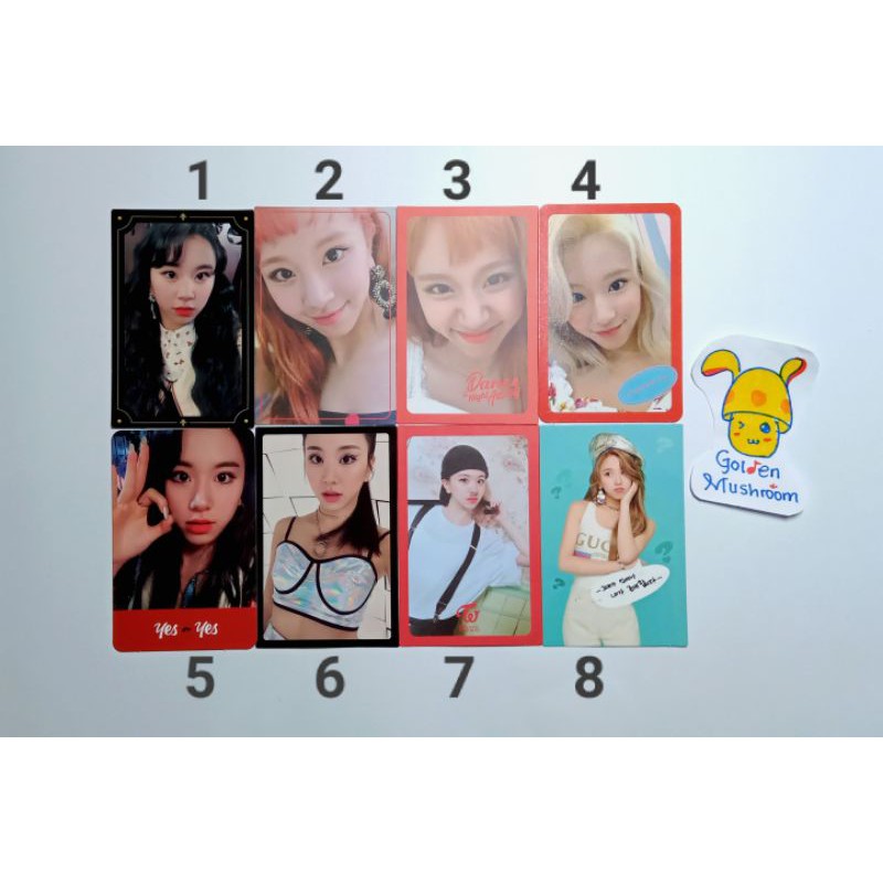 twice photocard album chaeyoung dtna wil yoy fancy