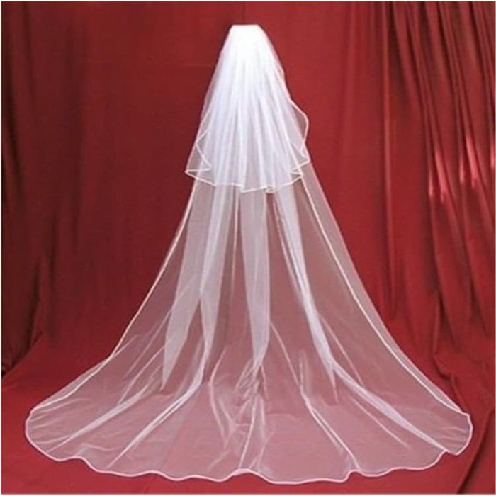 VE-09 wedding veil 3M bridal aksesoris pernikahan kerudung nikah