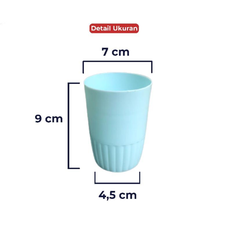 GELAS MINUM TEH KOPI PLASTIK MURAH 235ML